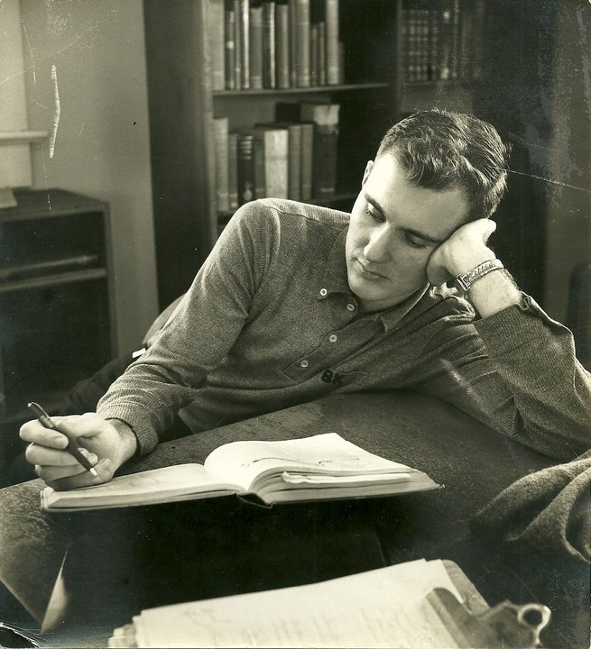 Bill Kiker studying while at Mitchell Bill Kiker studying as a Mitchell student