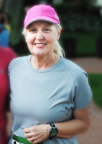 Beverly Hedrick at a Mitchell 5K. Beverly Hedrick at a Mitchell 5K.